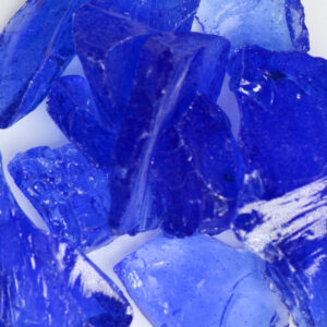 Blue Flower Arrangement Glass