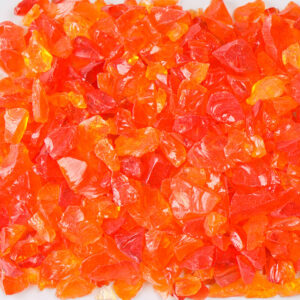 Chunky Orange Size 1 Terrazzo Glass