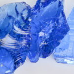 Crystal Blue Glass - Large Size - SALE - $66 for 50 LB Bag - $1.32/lb Limited Time