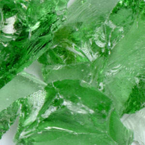 Crystal Green Flower Arrangement Glass