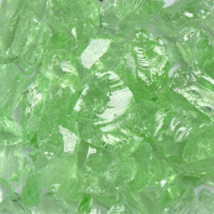 Crystal Green Fire Glass