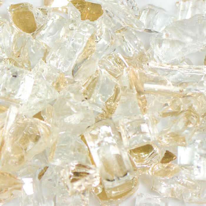 Clear Reflective Fire Glass Size 2 10 LB Bag Free Shipping Buy 2