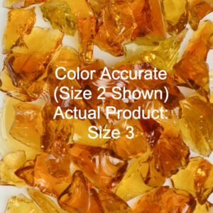 Honey Yellow Size 3 Terrazzo Glass